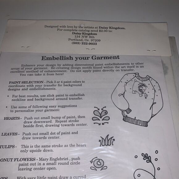 Daisy Kingdom Iron On Transfers Farmyard Friends #6414 Craft Applique 1989 - Picture 6 of 8